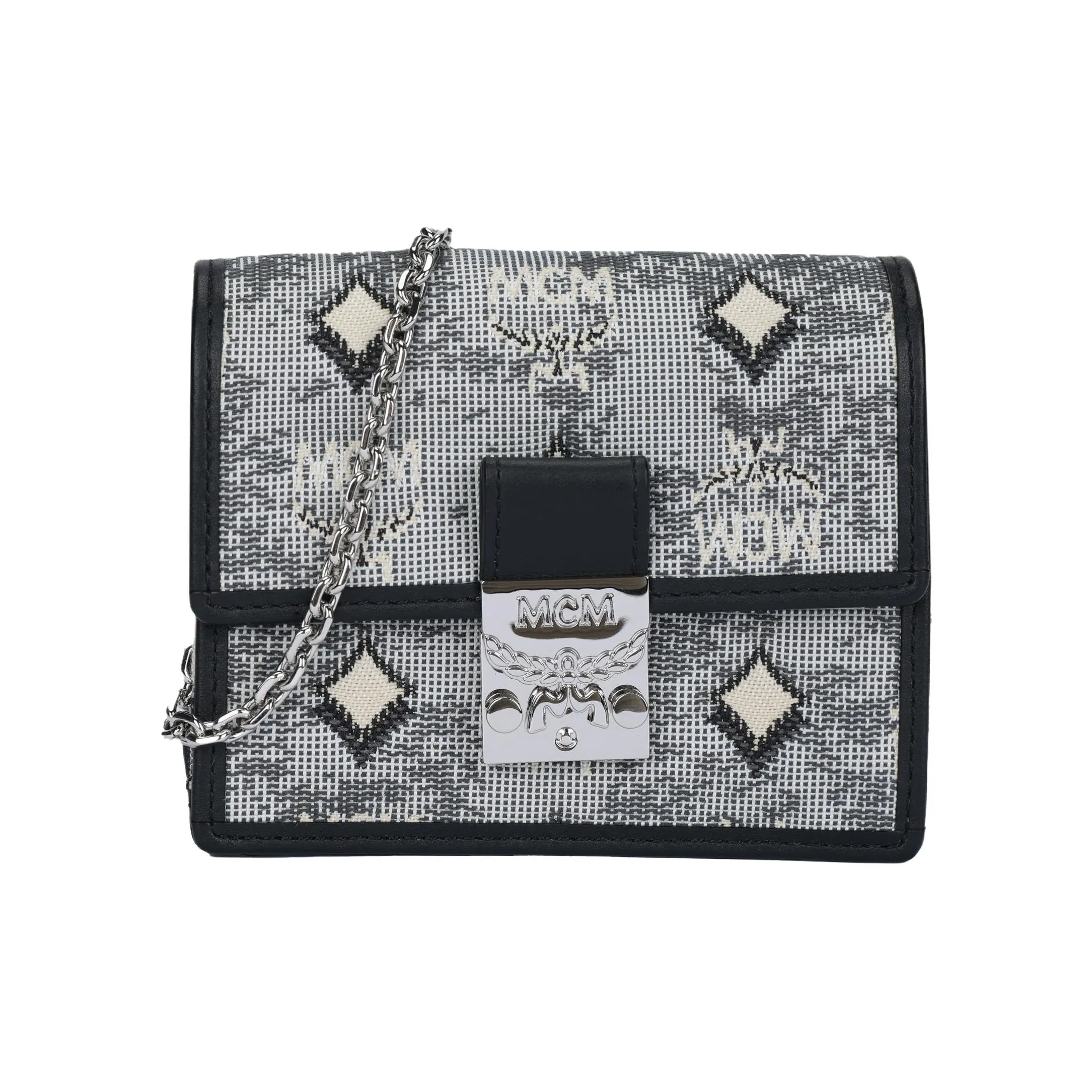 MCM Кожа Кошелек Мини Женский Серый