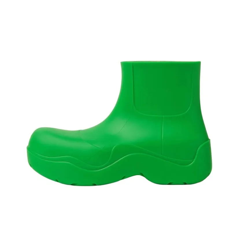Bottega Veneta Puddle Rain Boots Ankle Boots Men's Green