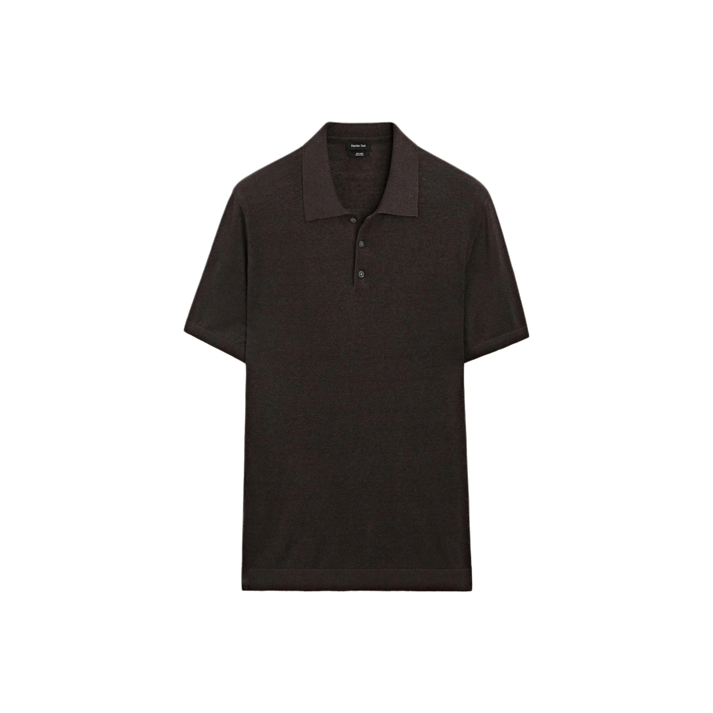 Massimo Dutti Polo угольно-серого цвета для мужчин