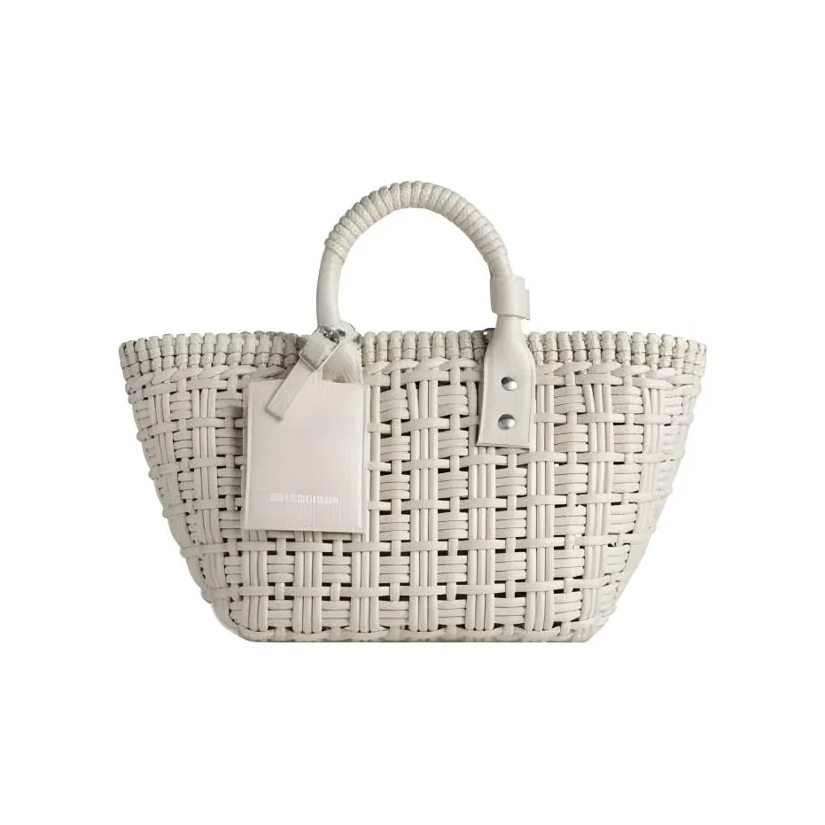 Balenciaga BISTRO Raffia Shoulder Bag, Crossbody Bag, Handbag Women's Sand