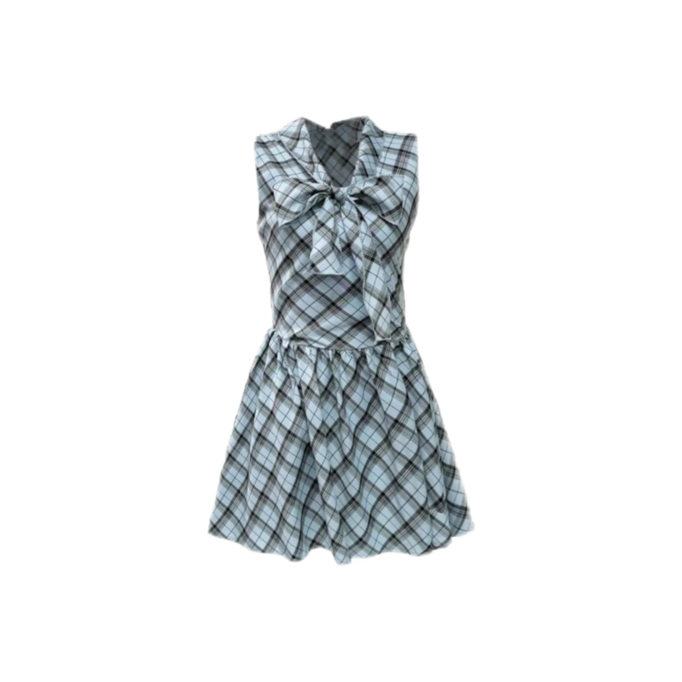 EMDPN Зеленые Женские Платья без рукавов