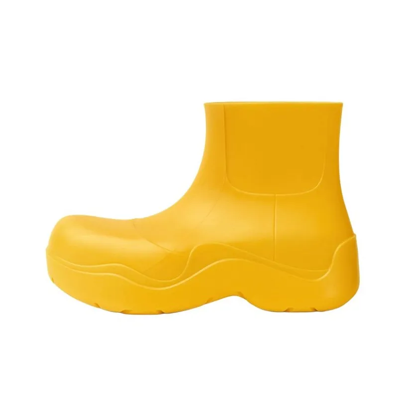Bottega Veneta Puddle Rain Boots Ankle Boots Women's Yellow