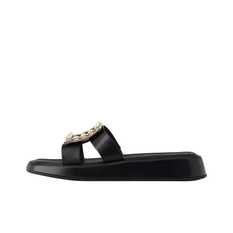 Roger Vivier Slide Slippers Women's Black