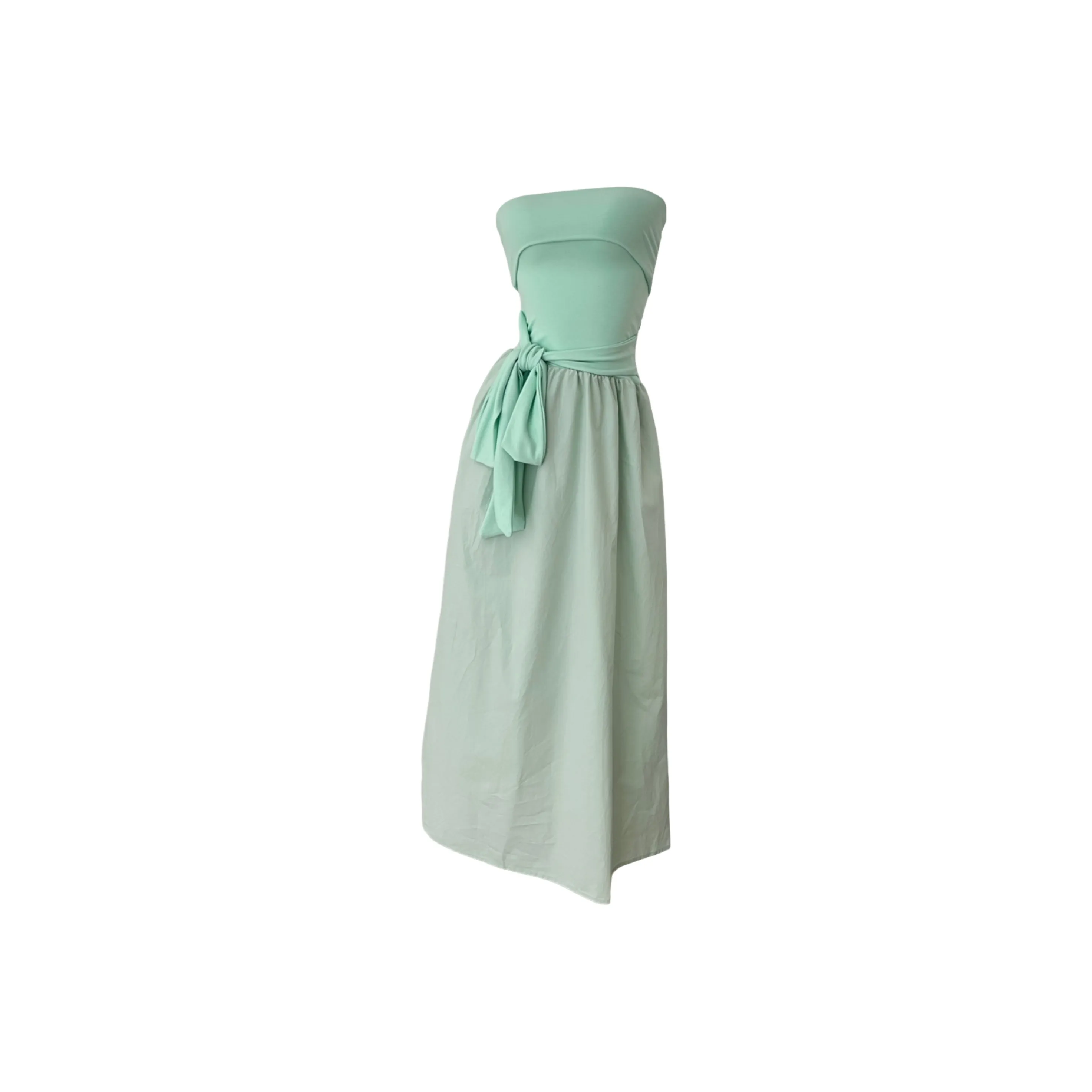 ORANDOR WEAR Мятно-зеленые Женские Платья без рукавов