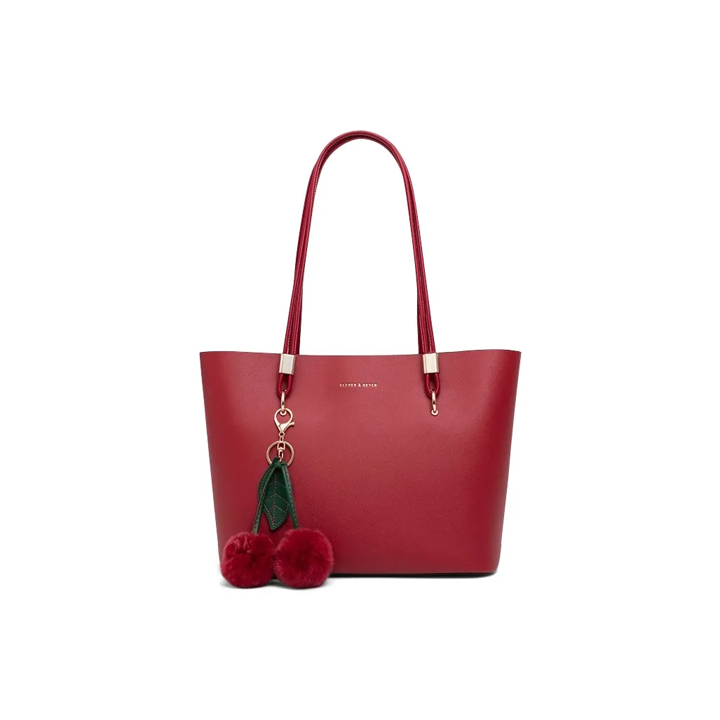 CLEVER KETCH ПУ (полиуретан) Сумка-тоут сумка через плечо стандартная женская красная