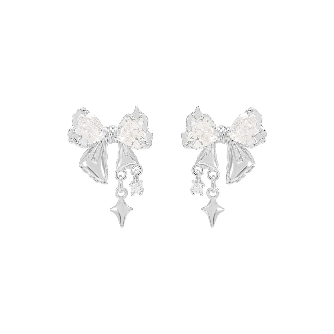 ZANC Сплав Нижняя заколка On Серьги Унисекс