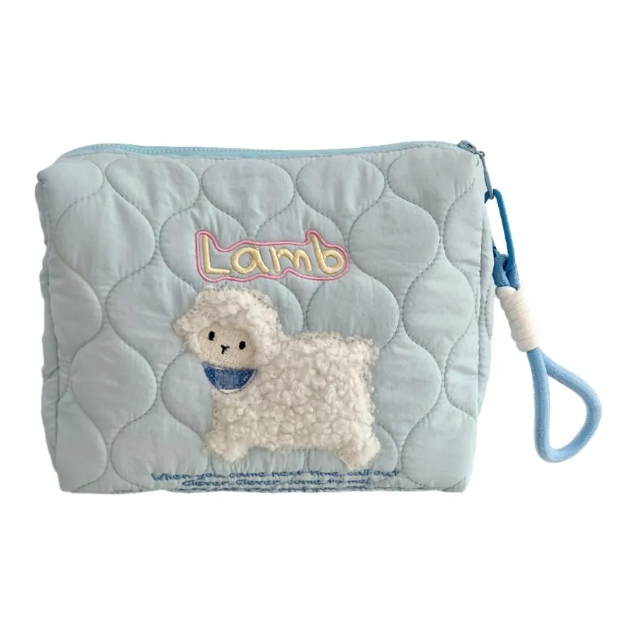 BANZHENI Милый Вышивка Косметичка для макияжа Путешествие Холодильник Большая емкость Портативный Путешественные косметички