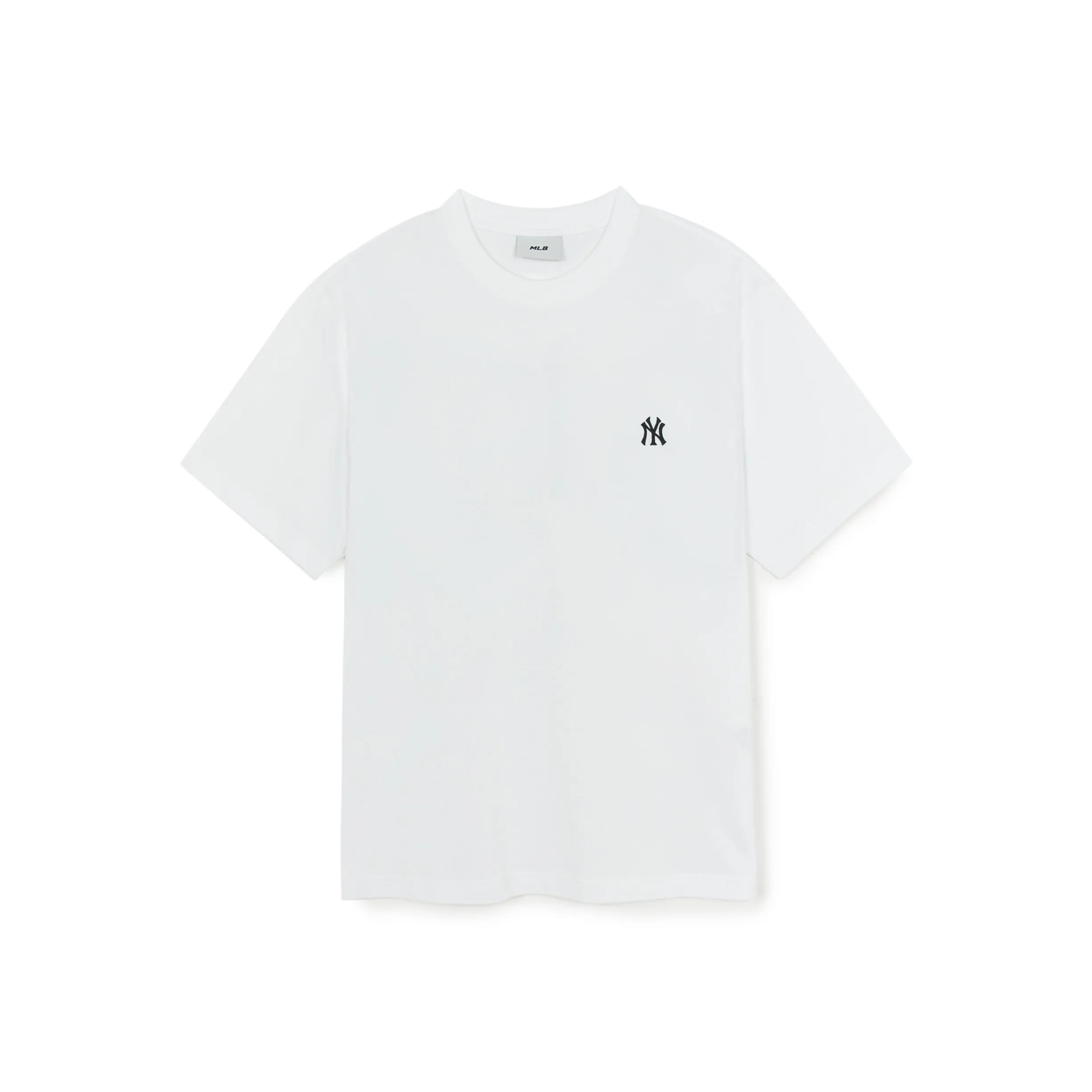 MLB Base Logo New York Yankees Basic Collection SS25 T-Shirt Unisex Standard White MLB Base Logo New York Yankees Basic Collection SS25 Футболка Унисекс Стандартная Белая