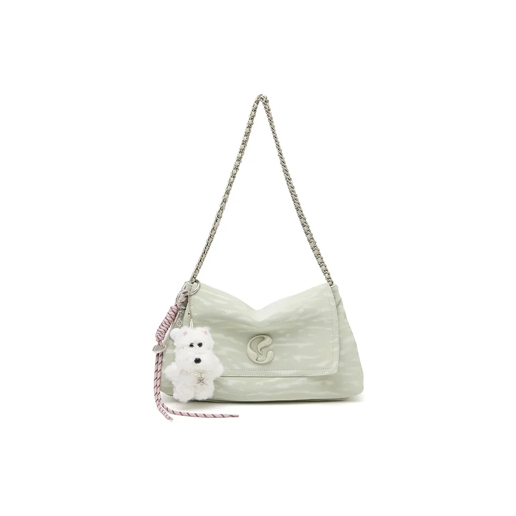 JACD ПУ (полиуретан) Сумка Сумка через плечо Сумка через плечо Стандартная Женская Мятно-зеленая