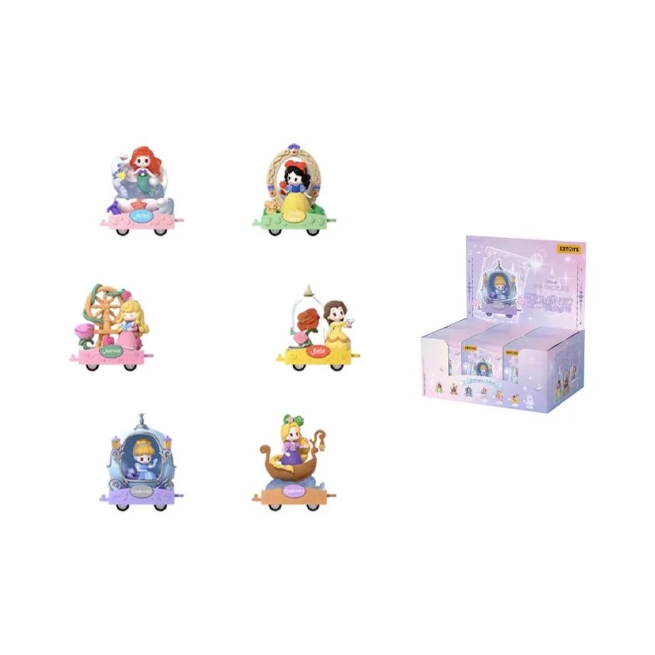 52TOYS Диснеевские принцессы D Baby Collection Романтический Parade Слепые коробки Один Mystery Коробка Целая коробка 6 шт