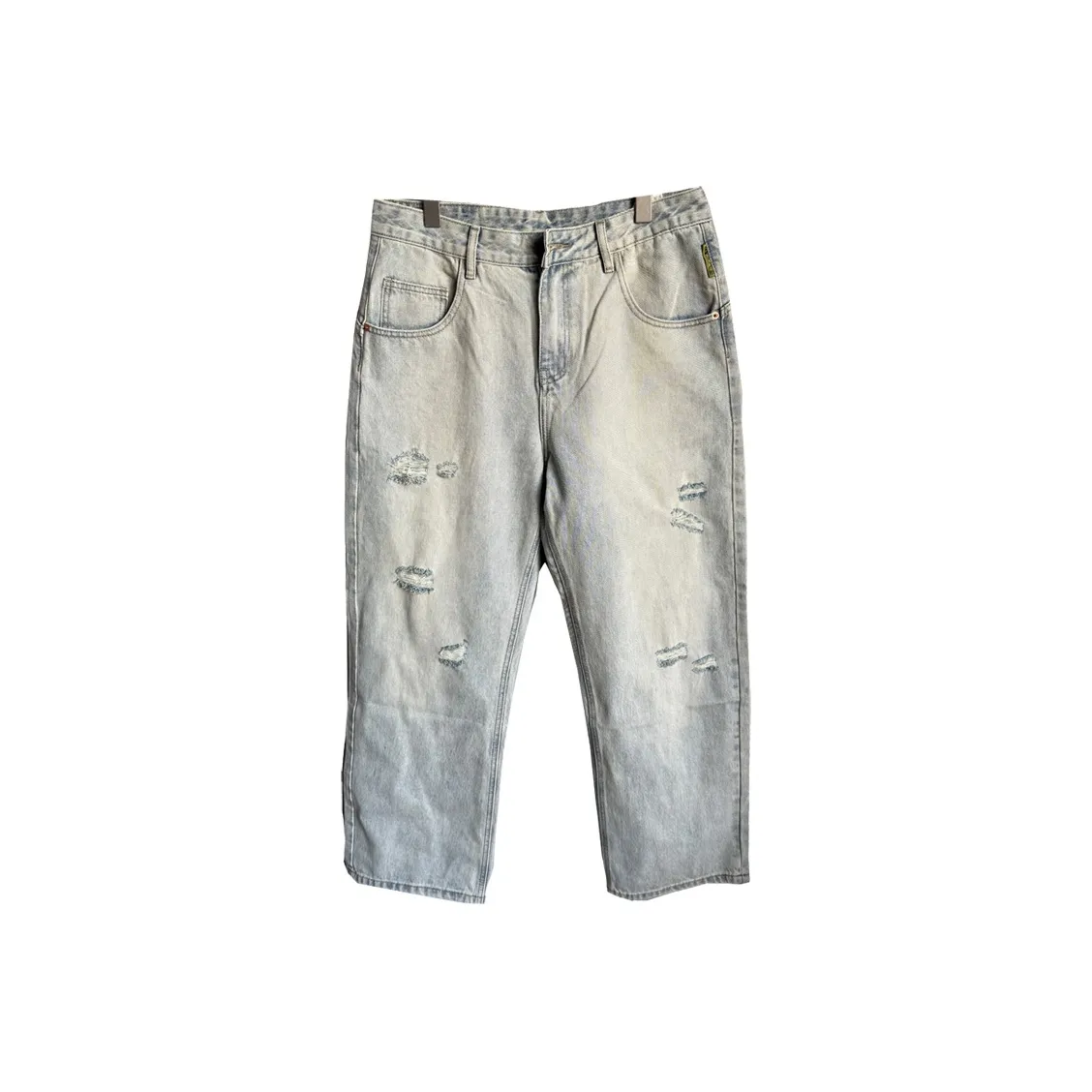 ZHANDASHUAI Светло-синие унисекс джинсы