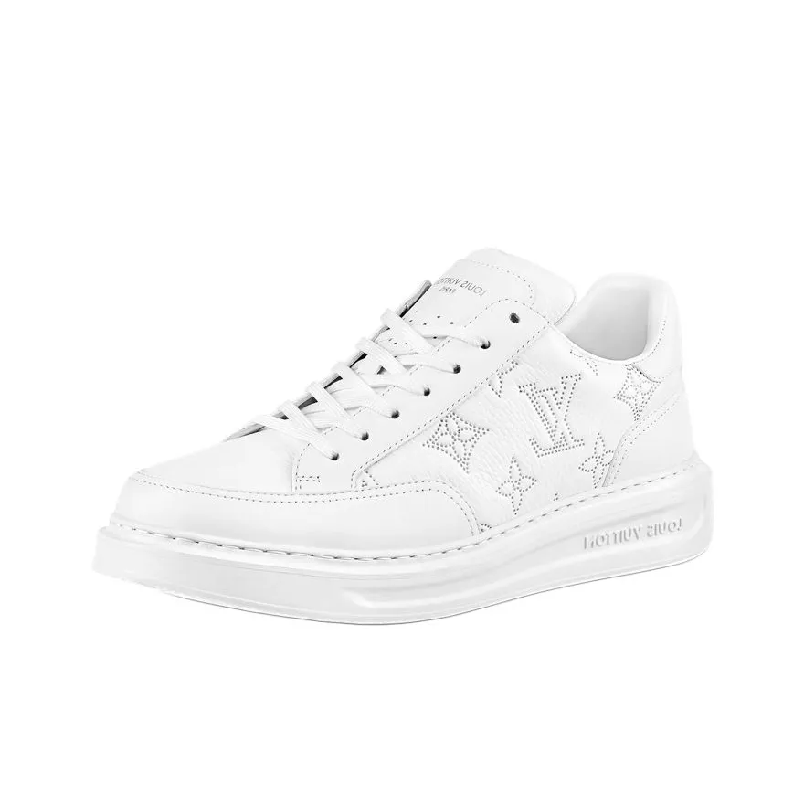 LOUIS VUITTON Beverly Hills Sneakers 'White With Outline Monogram'