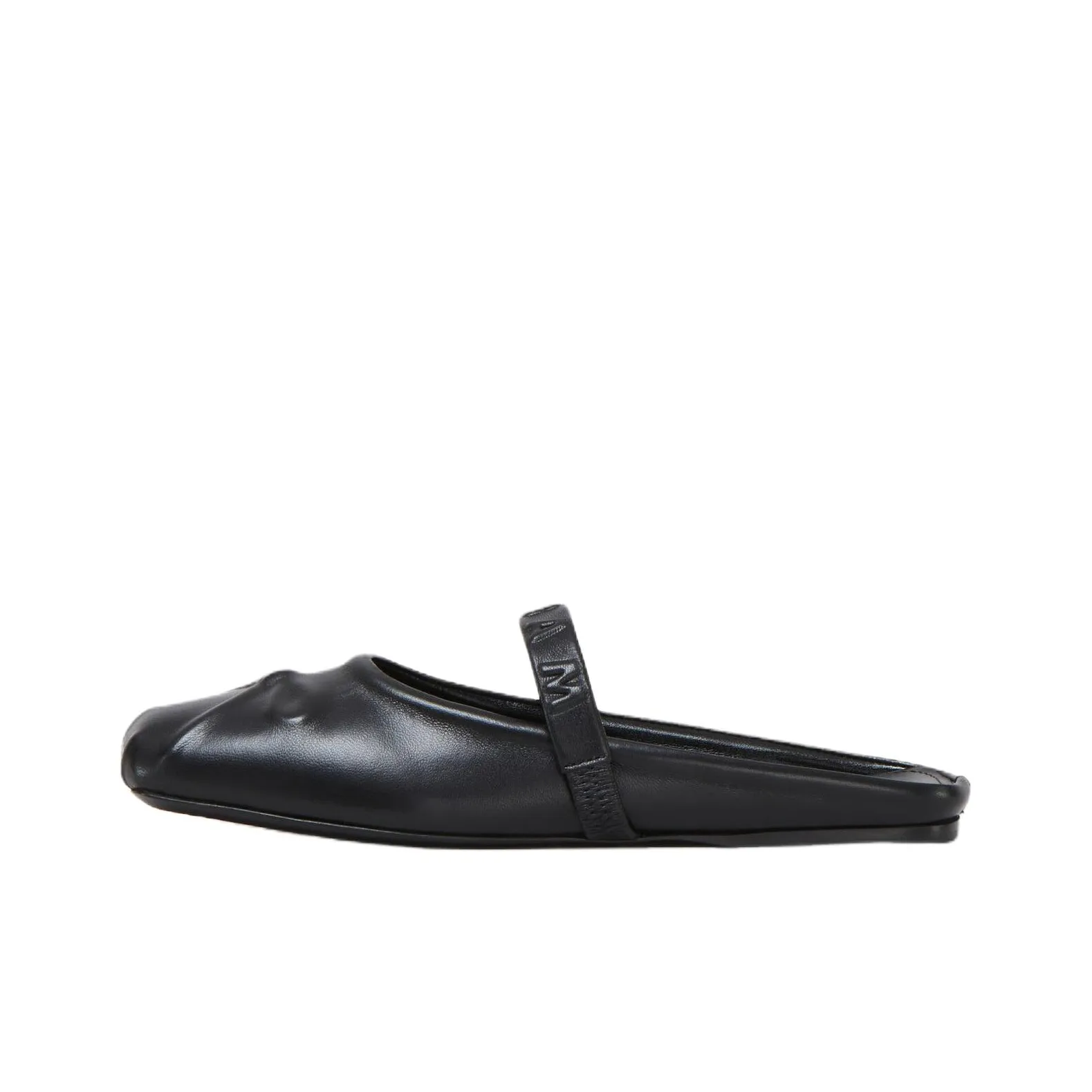 MARNI Logo Debossed Square Toe Loafers Women's