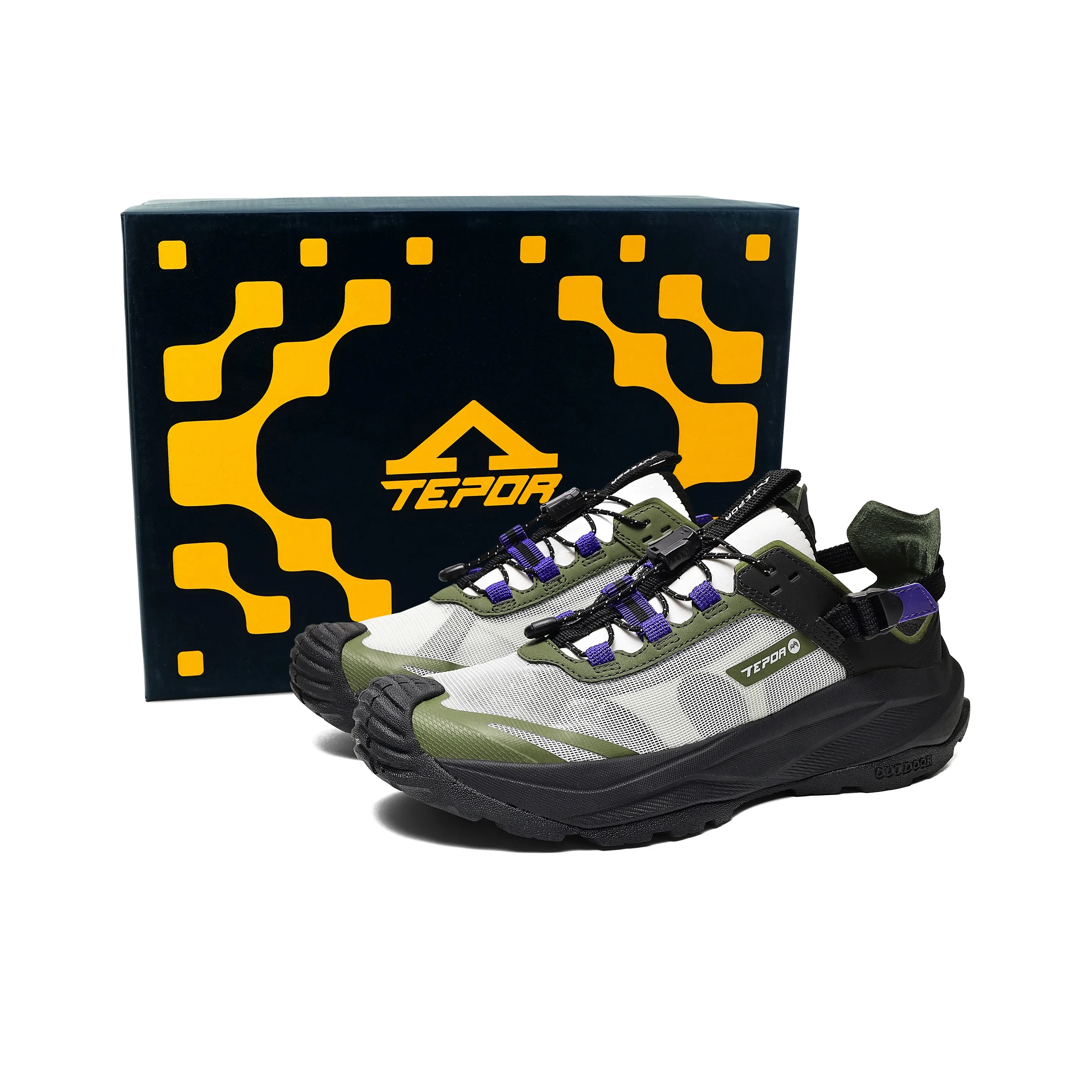 TEPOR Влагоотводящий Дышащий Устойчивый к скольжению Обувь для походов Унисекс