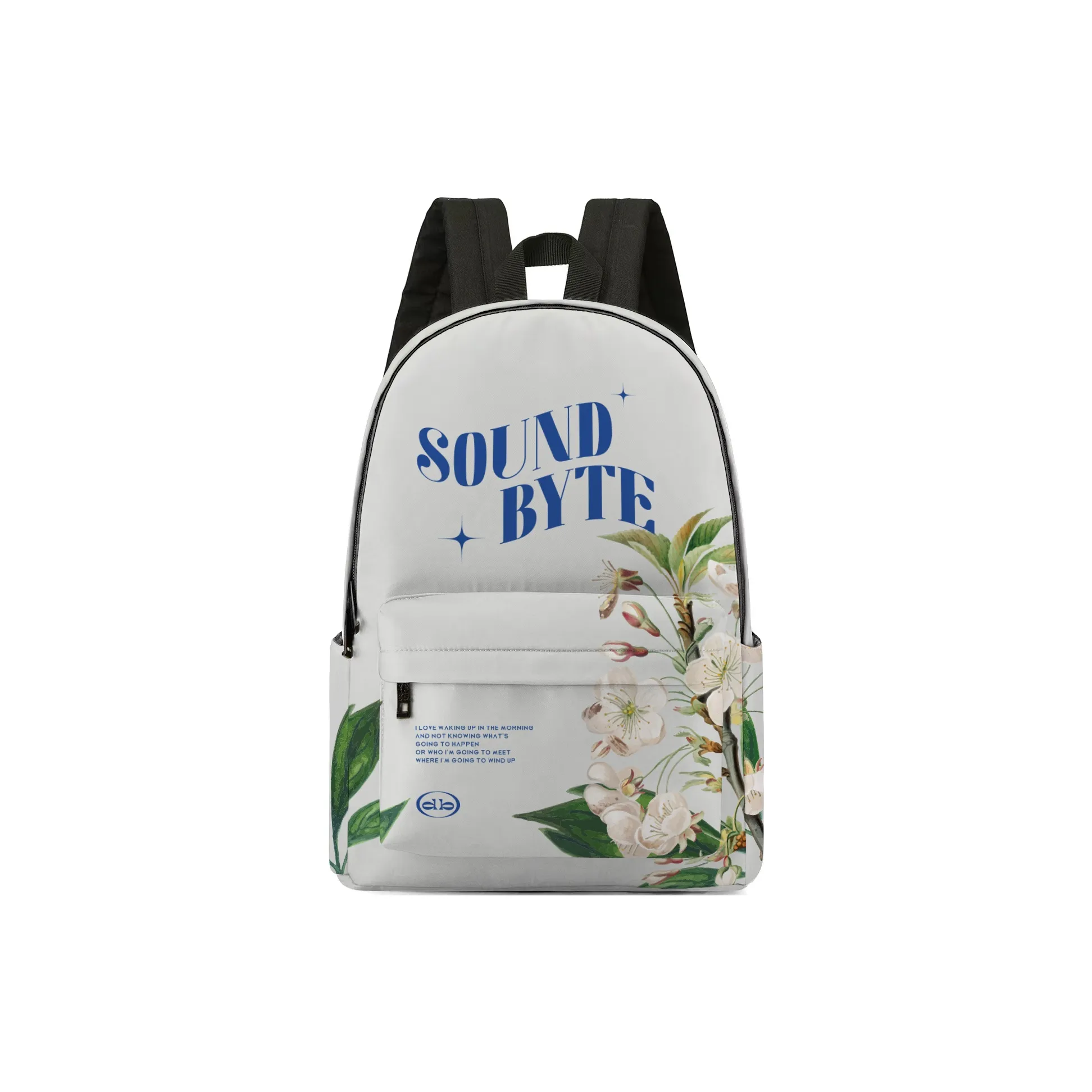Soundbyte Polyester Backpack Laptop Bag Regular Unisex White