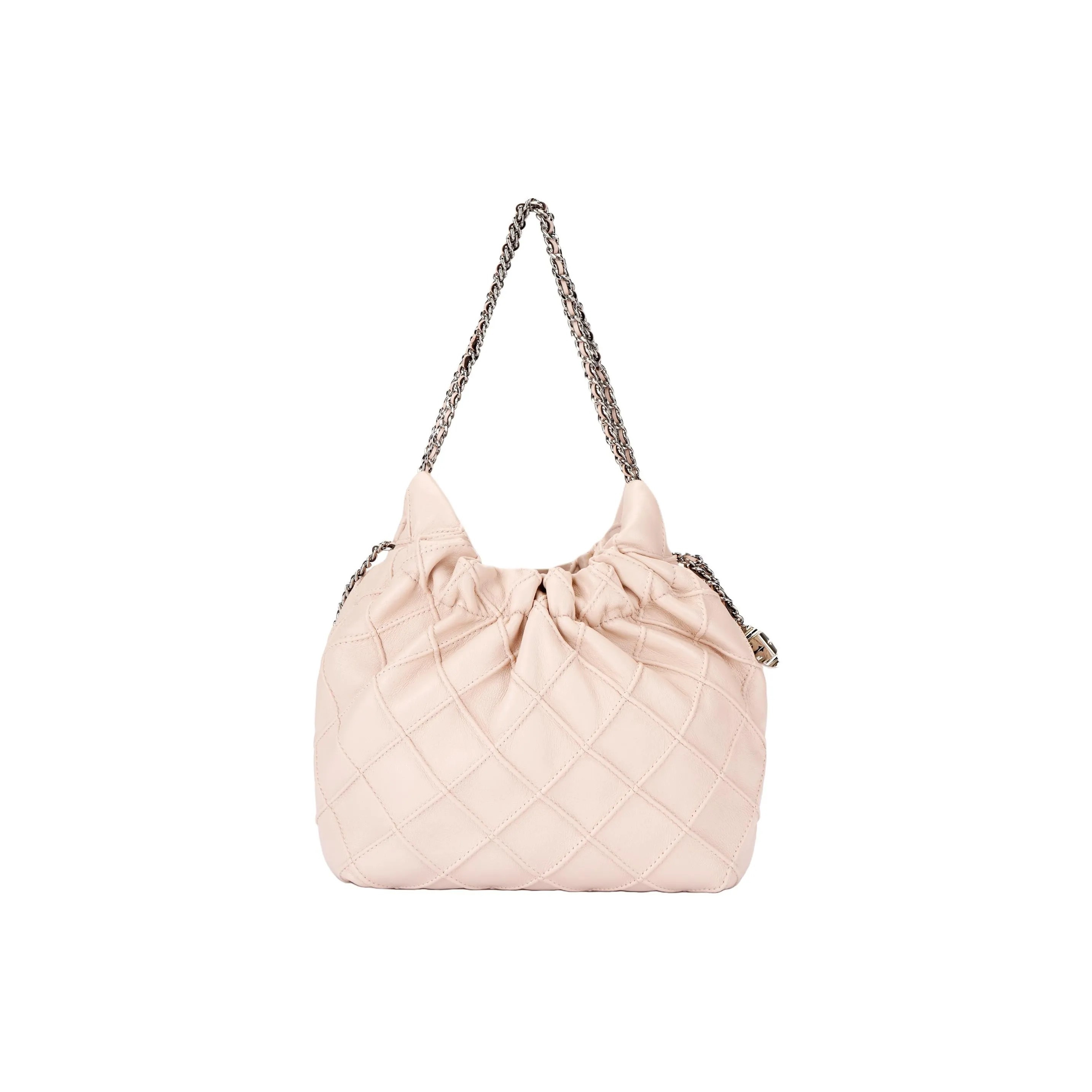 TORY BURCH Fleming Nappa Leather Crescent Bag, Shoulder Bag, Crossbody Bag, Handbag Mini Women's Pink
