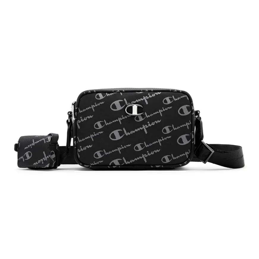 Champion Fabric Synthetic Leather Crossbody Bag Regular Unisex Khaki/Blue/Black