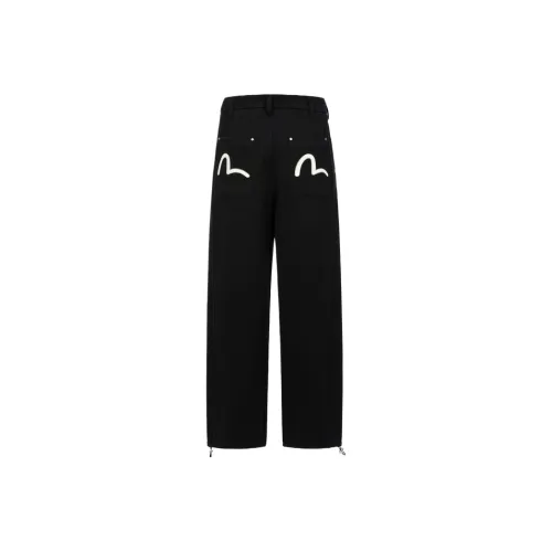 EVISU Черные Мужские Повседневные Брюки