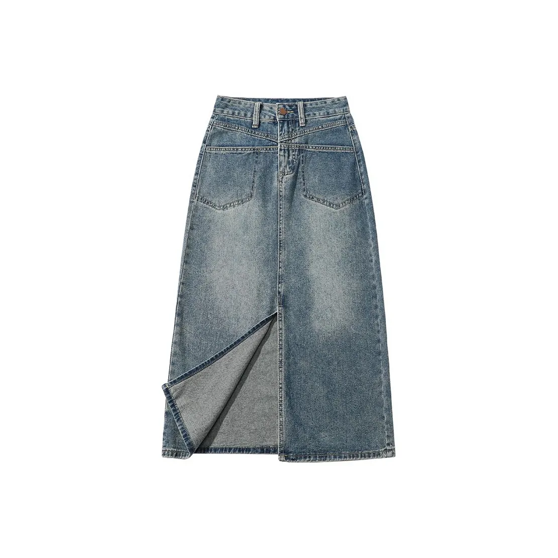 LAKESI Деним Длинный Юбка Женские
