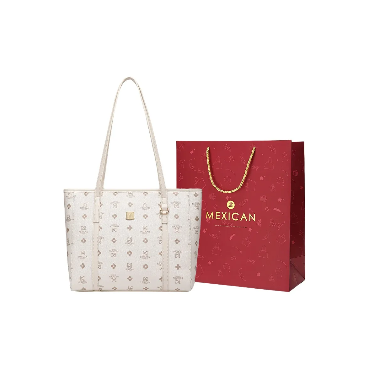 MEXICAN Поливинилхлорид Кожа Тоут Сумка Сумка для покупок Сумка на плечо Женская Многоцветная