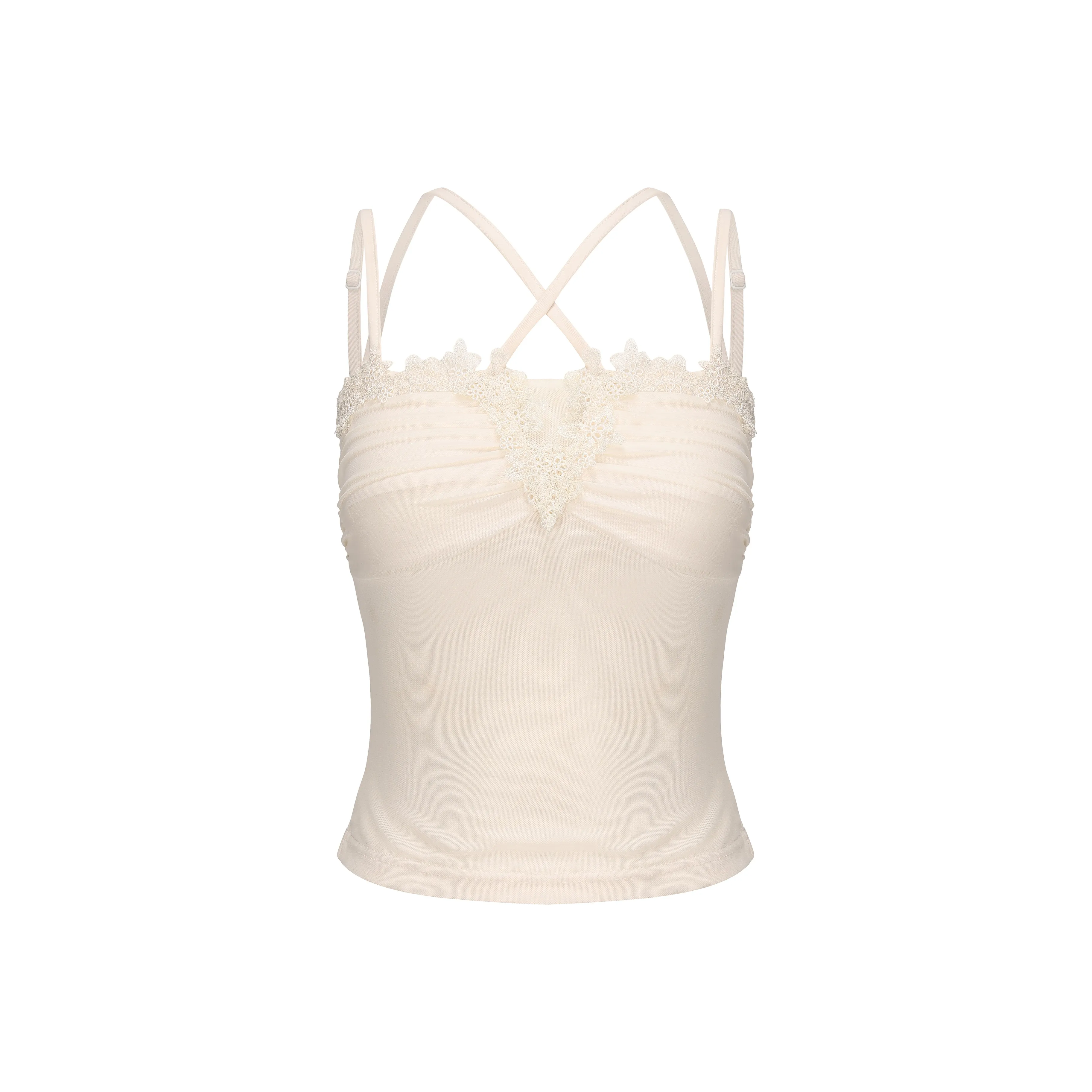 CHIWAWAMEME Яичный Белый Бежевый Абрикос Кружево Вязаный жилет Женские Топы