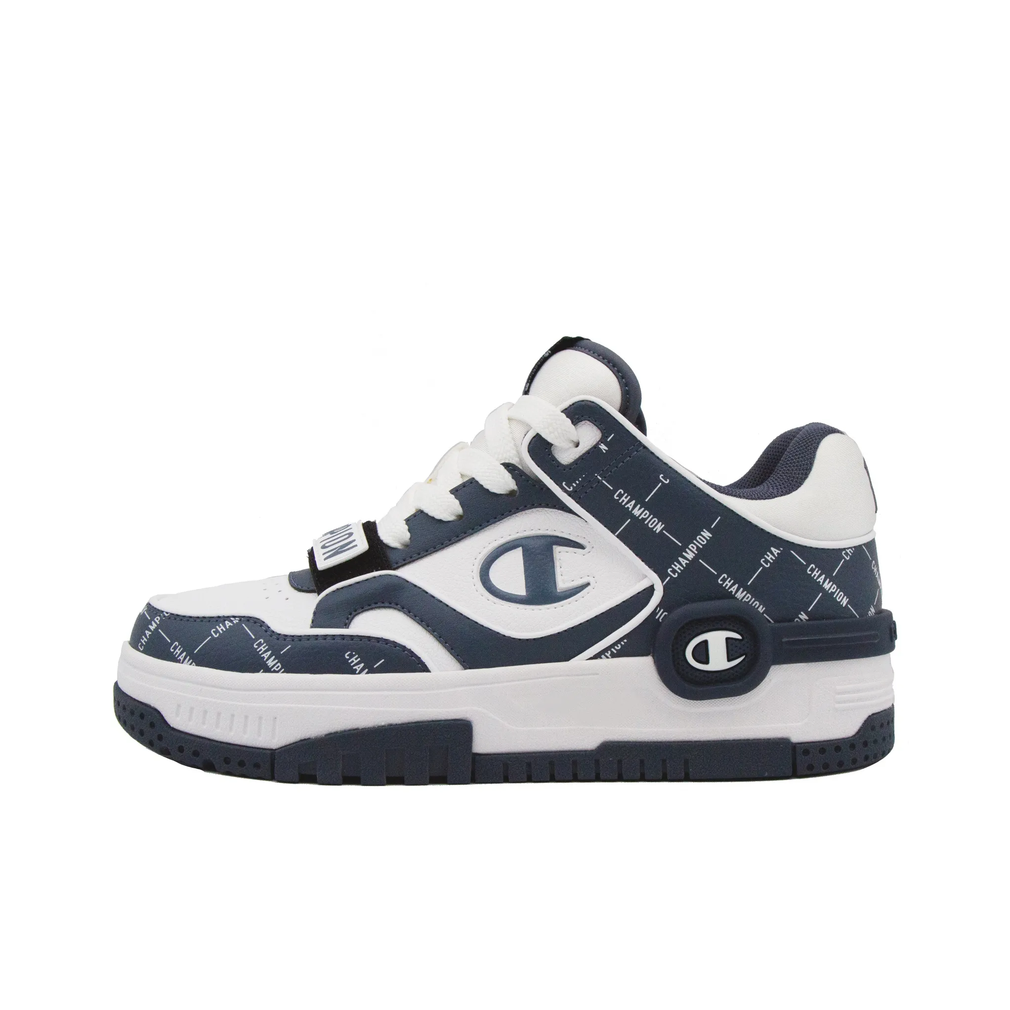 Champion Top Student Shoes C Skate V1 Mono Balance Low Top Skateboard Shoes Unisex Dark Blue