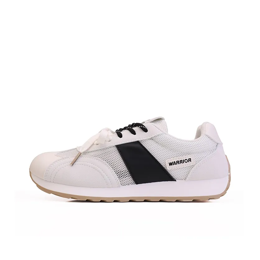 Warrior Амортизация Покрытие Легкий Дышащий Противоскользящий Низкий Топ Повседневная Обувь Женская Бежево-Черная