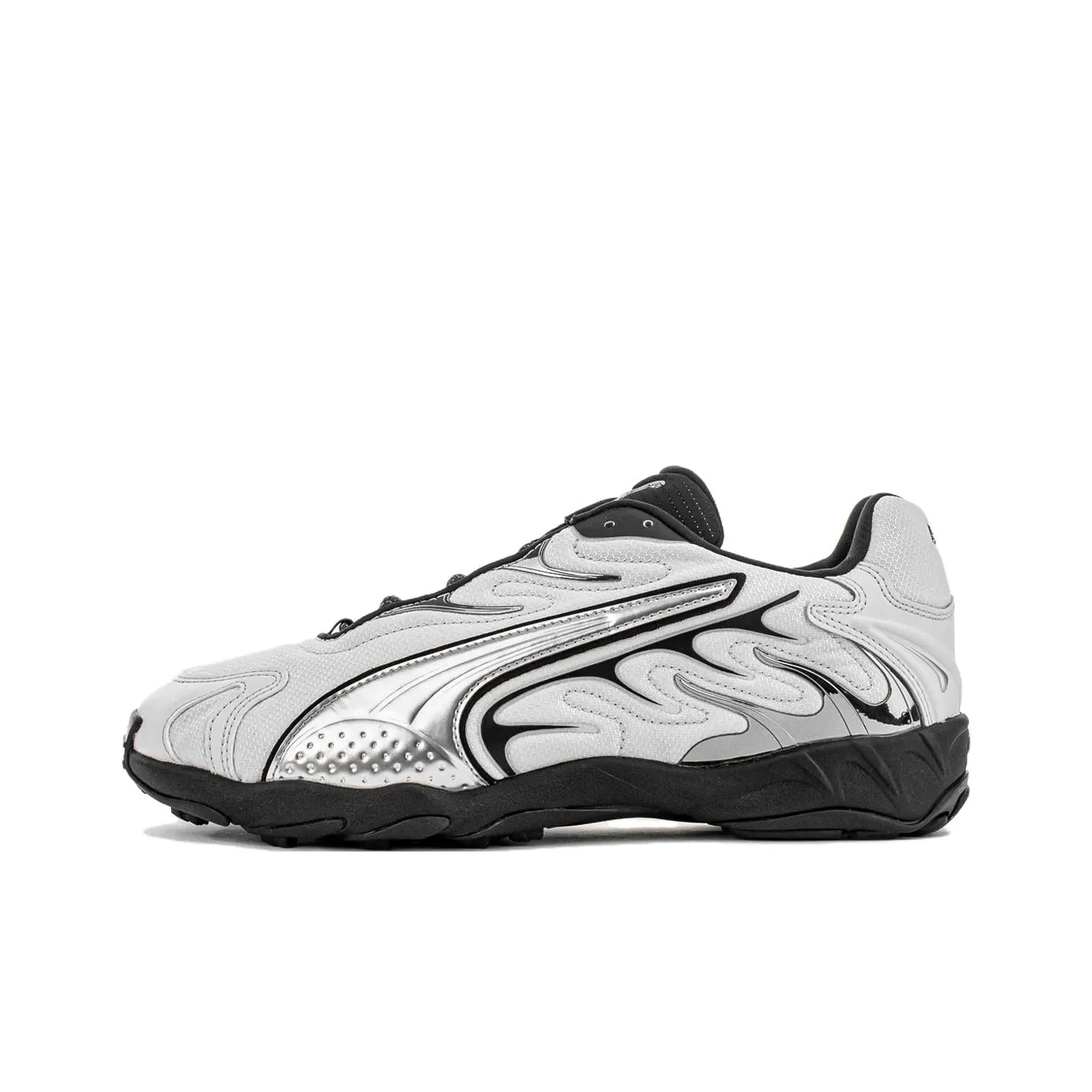 PUMA Inhale Устойчивые к истиранию Низкие Беговые кроссовки Мужские Серебристо-черные