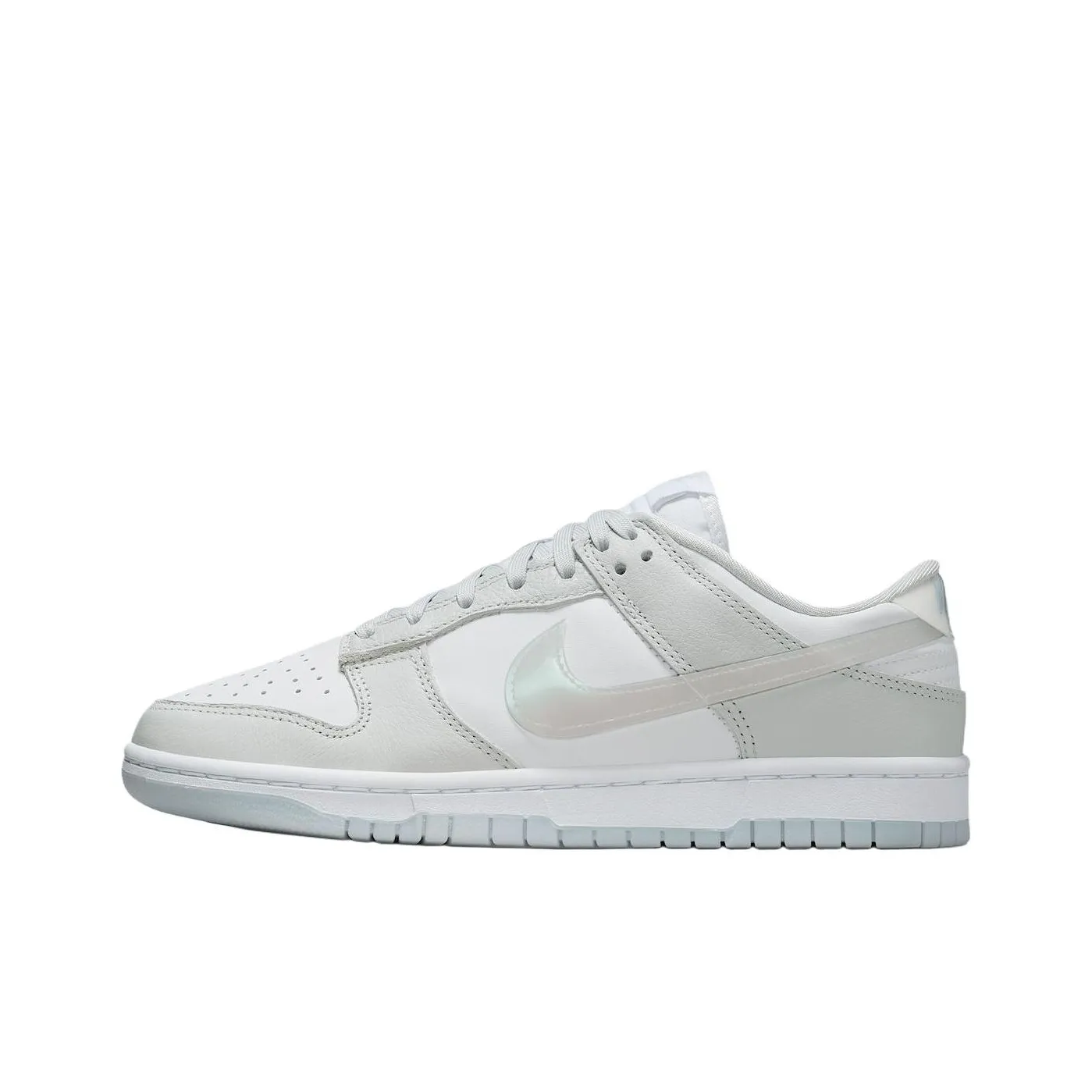 Nike Dunk Abrasion Resistant Низкие Кроссовки для скейтбординга Женские Светло-серые