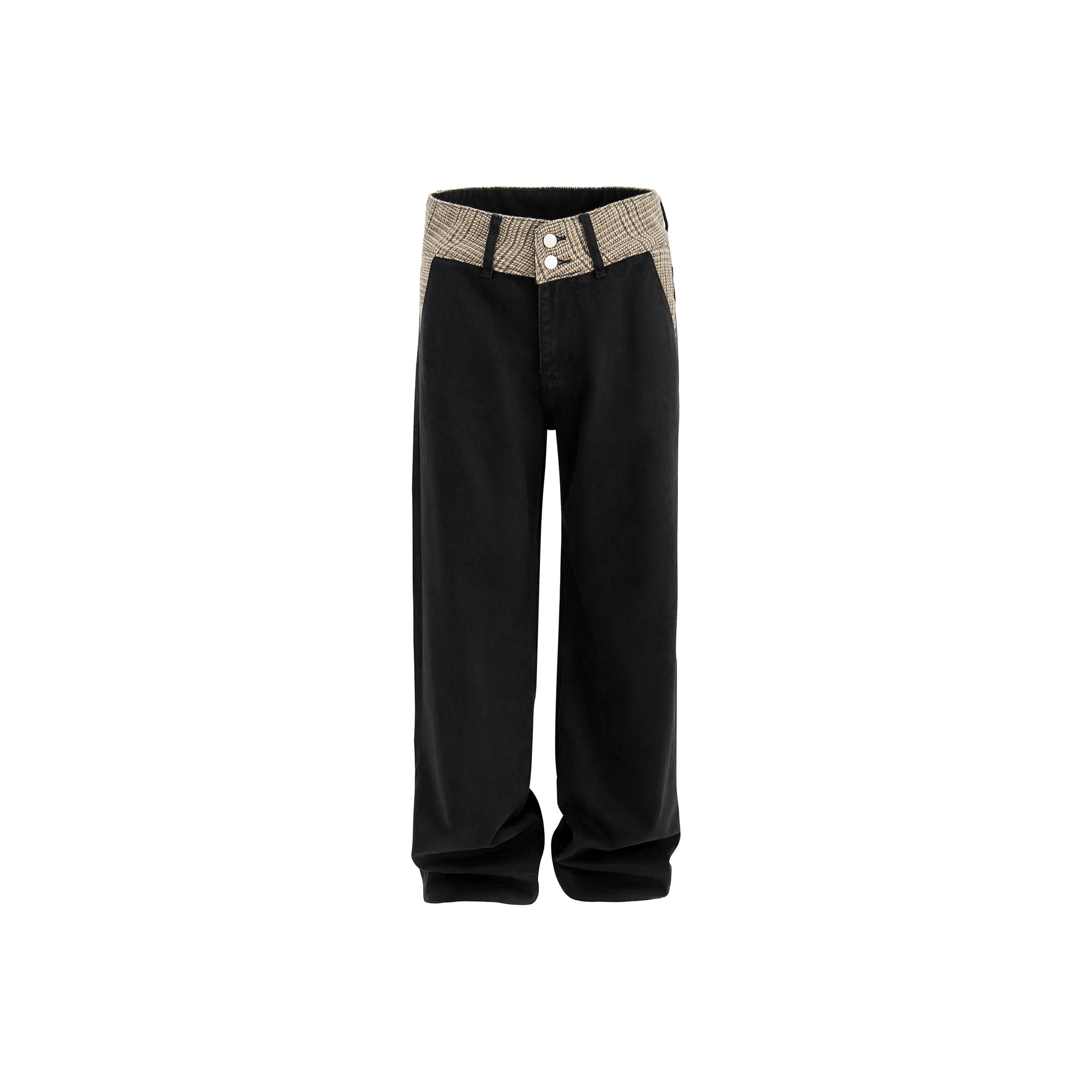 NOAHGIGI Черные Джинсы Унисекс с Пэчворком