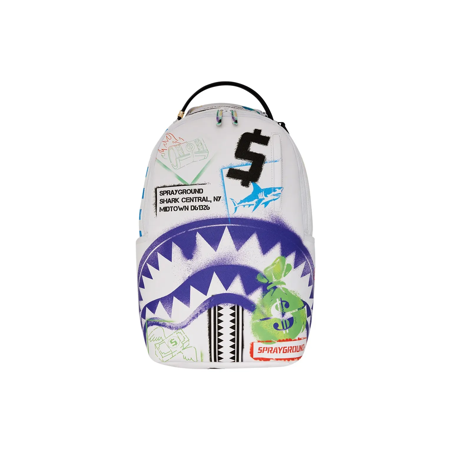 SPRAYGROUND Рюкзак из ПВХ Унисекс Натуральный Белый