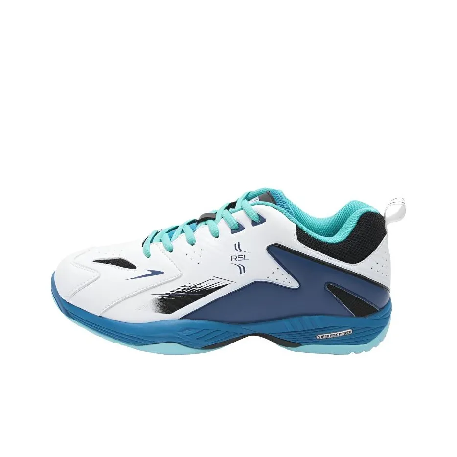 Рулонные амортизаторы RSL устойчивые к истиранию низкий топ обувь для бадминтона мужской белый зеленый