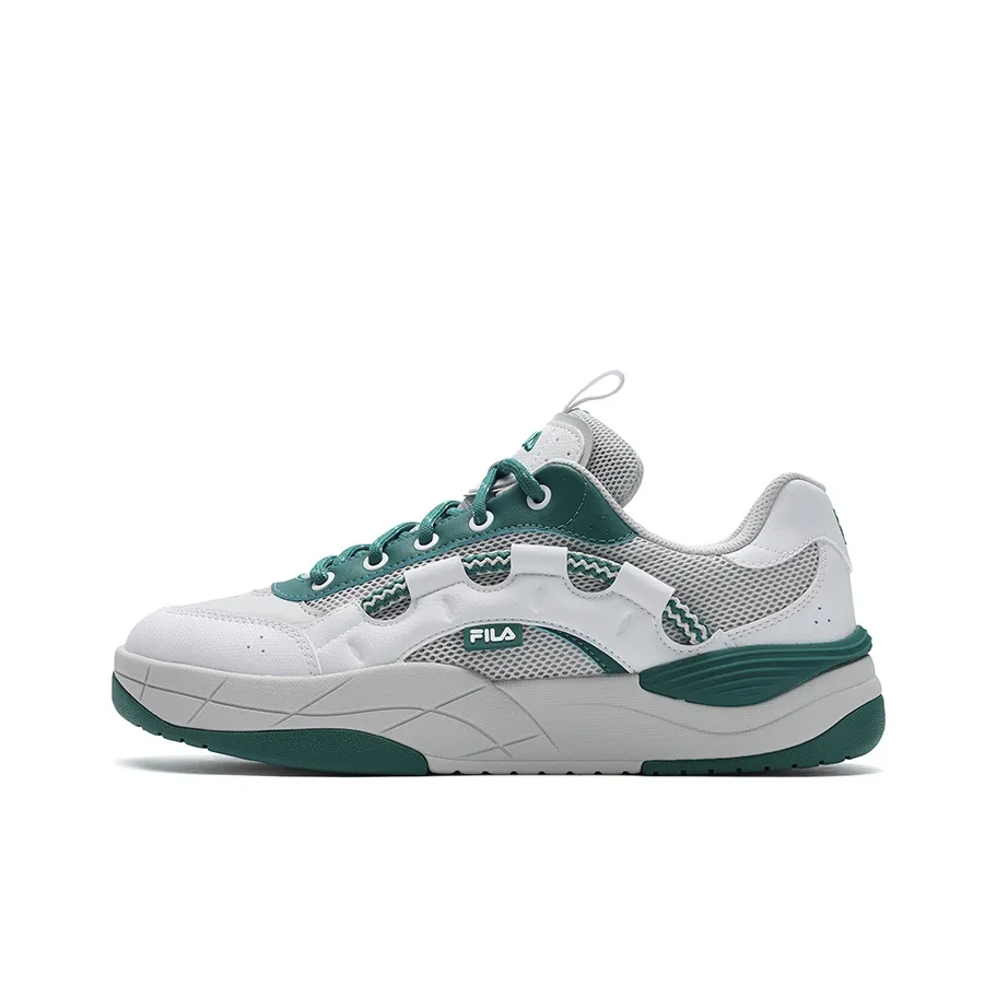 FILA BOHO Rainbow Легкая и Дышащая Низкий Топ Скейтборд Обувь Мужская Серый Белый