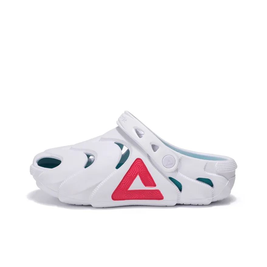 PEAK Pole Hole Shoes Clogs Men's White Red Green