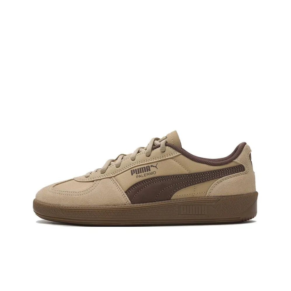 PUMA Palermo Износостойкий и Легкий Низкий Топ Кроссовки для скейтбординга Унисекс Коричневый