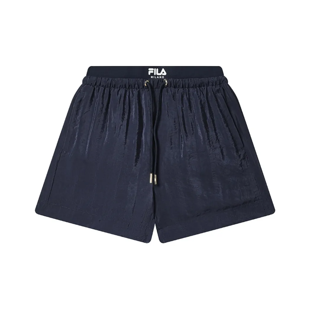FILA MILANO Collection Повседневные шорты Женские Итальянский Темно-синий
