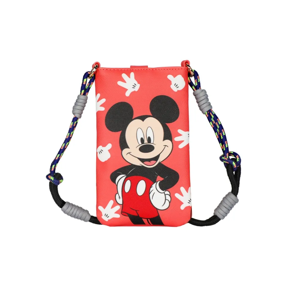 MESUCA ×Disney Disney Коллаборация Mickey Series PVC Одно плечо Через плечо Чехол для телефона Женский Красный