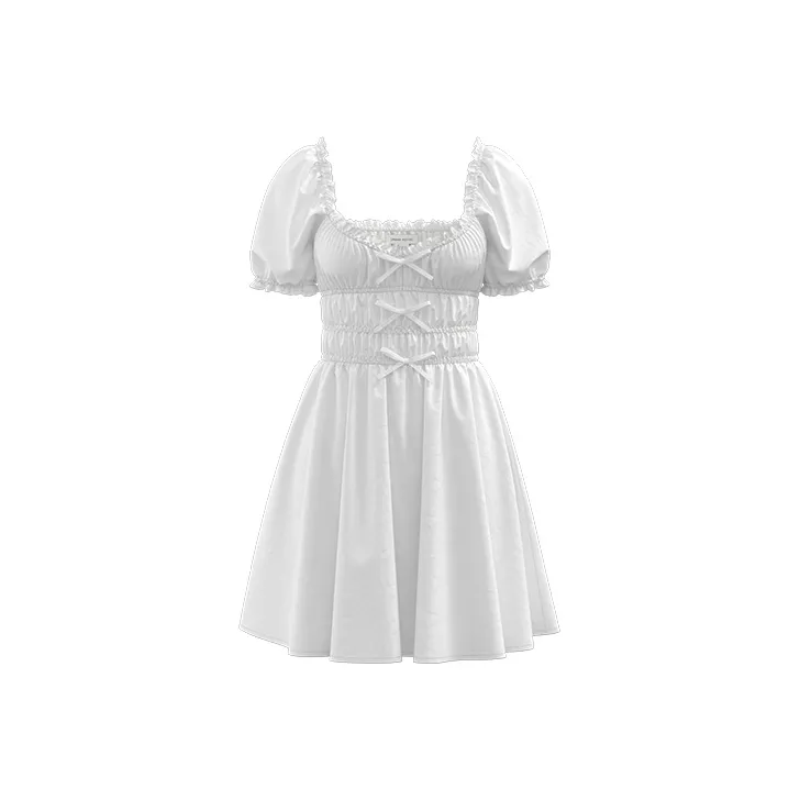 URBAN REVIVO Короткое платье с короткими рукавами для женской одежды женское