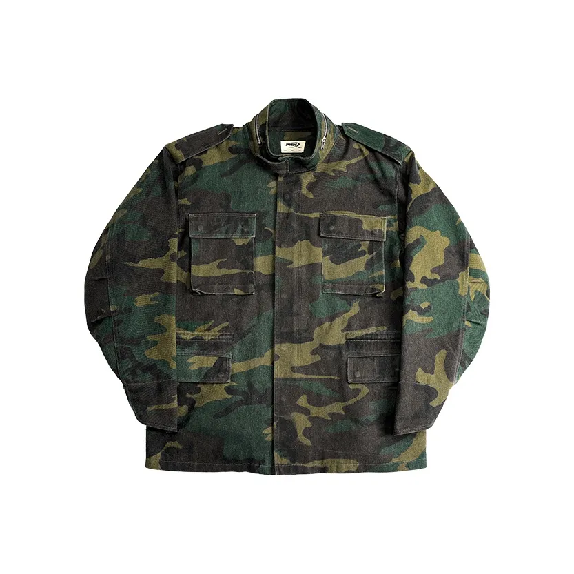 P.M.W Камуфляж Мужское Пальто