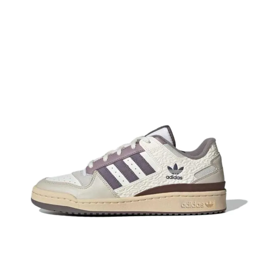 Adidas Originals FORUM Скейтборд Кроссовки Низкие Устойчивые к Износу Унисекс Белые