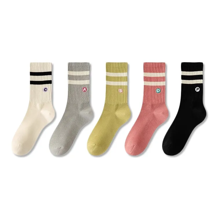 BEERUS 【5 пар】Пара OF Разных COLORS Женские Колено высокие Носки