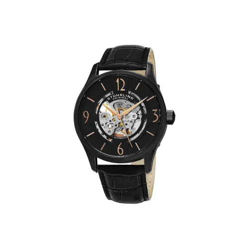 STUHRLING Автоматический Механический Движение Мужские Часы 42mm*13mm*42mm Черный