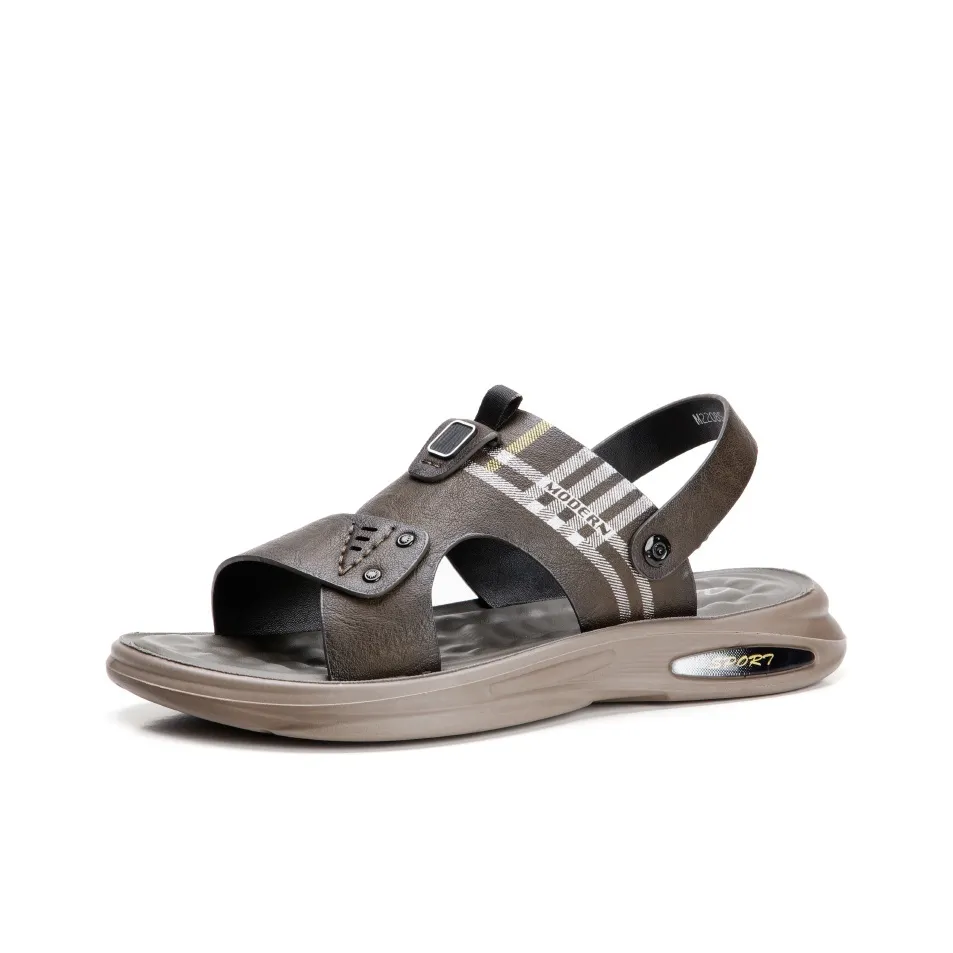 AIBAOLUO Пляжные сандалии Мужские Серые