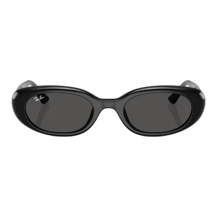 RayBan Plastic OVAL SUNGLASSES Унисекс Черный