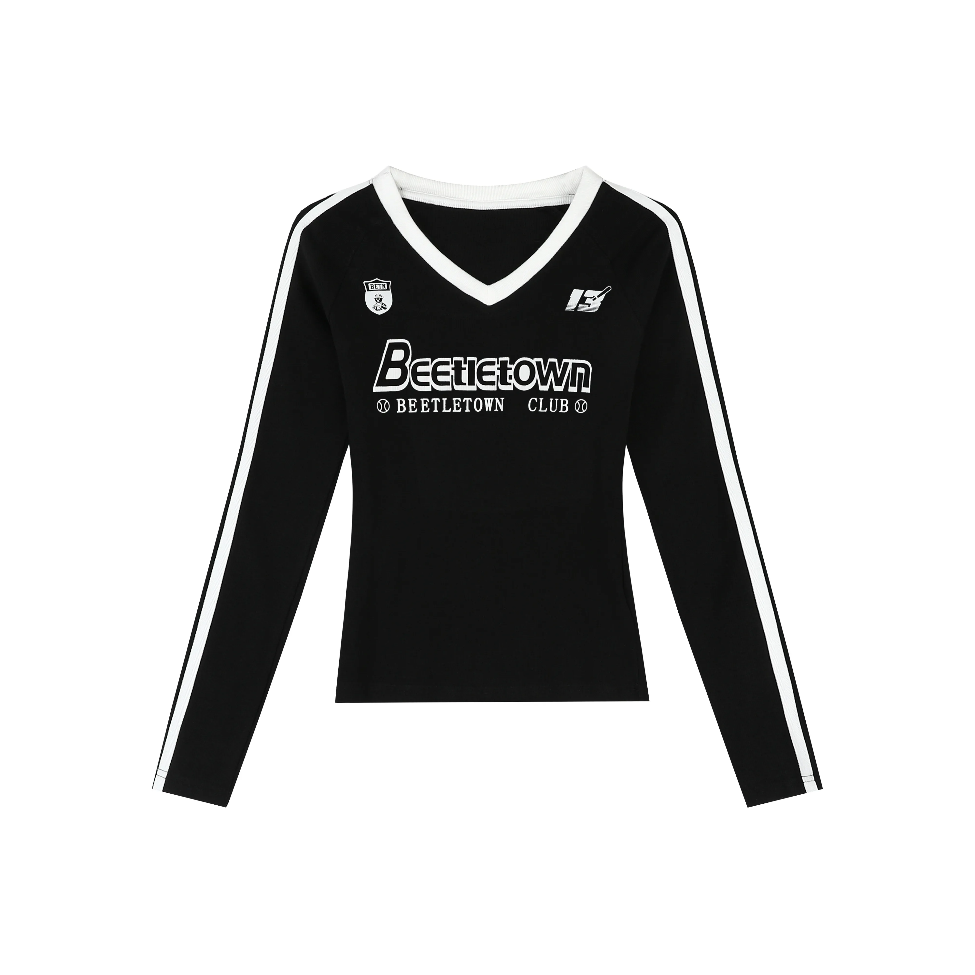 BEETLE TOWN Длинный рукав Т-рубашка Женская