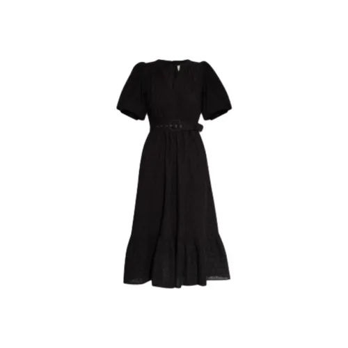 Diane von Furstenberg Black Женские Короткие Платья с Рукавами