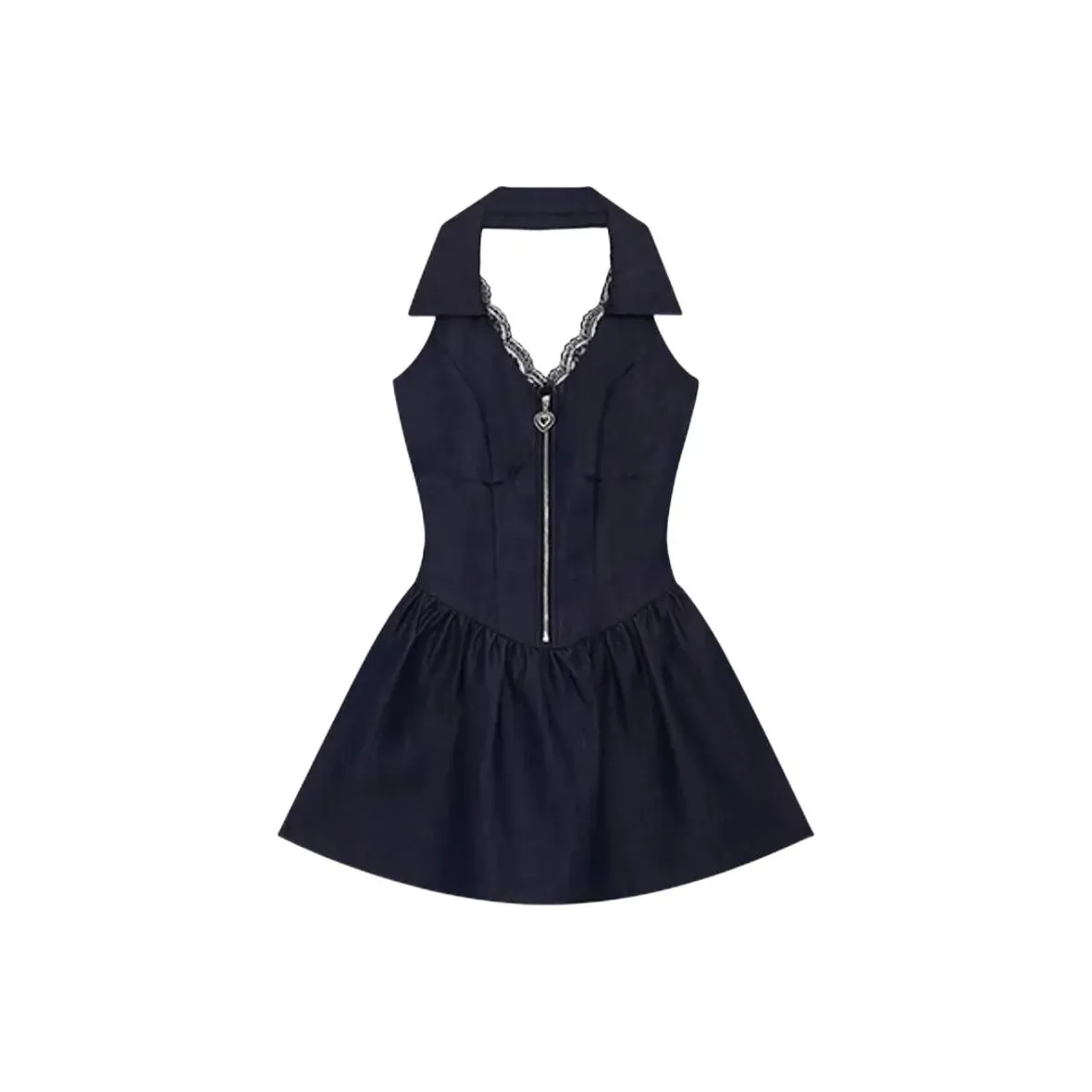 SKYA Темно-синий Женские Платья без рукавов