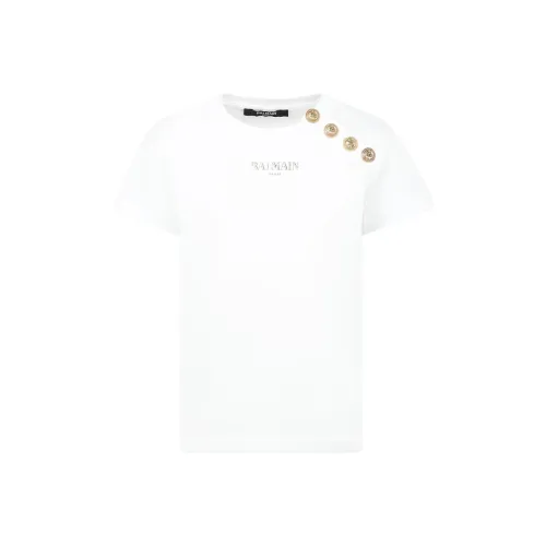 BALMAIN Белая Детская Рубашка
