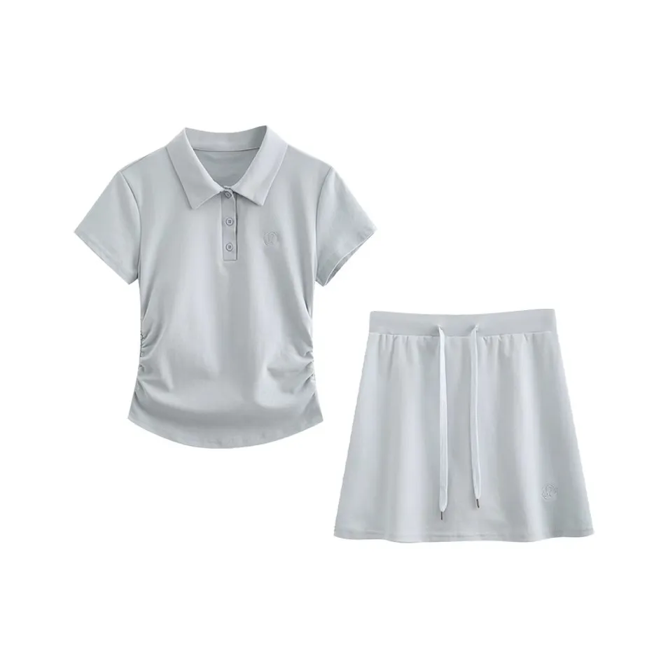 MENGXIAOQI Синий, Одежда Наборы Женские Комплекты с юбкой