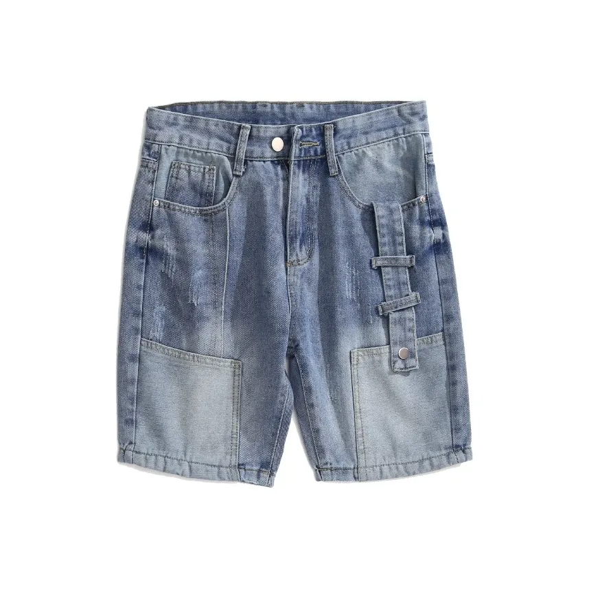GEOGRE ALEX Blue Men's Denim Shorts GEOGRE ALEX Синий Мужские Джинсовые Шорты